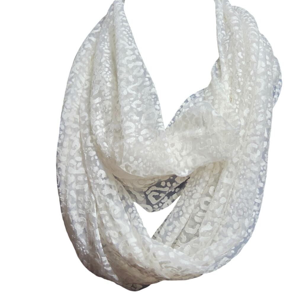 Cream Infinity Scarf One Size